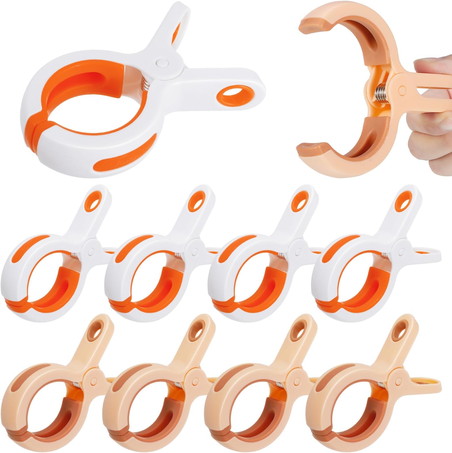 6 Pcs NonSlip Towel Pegs,Sunbed Towel Pegs,Plastic Towel Clips,Beach