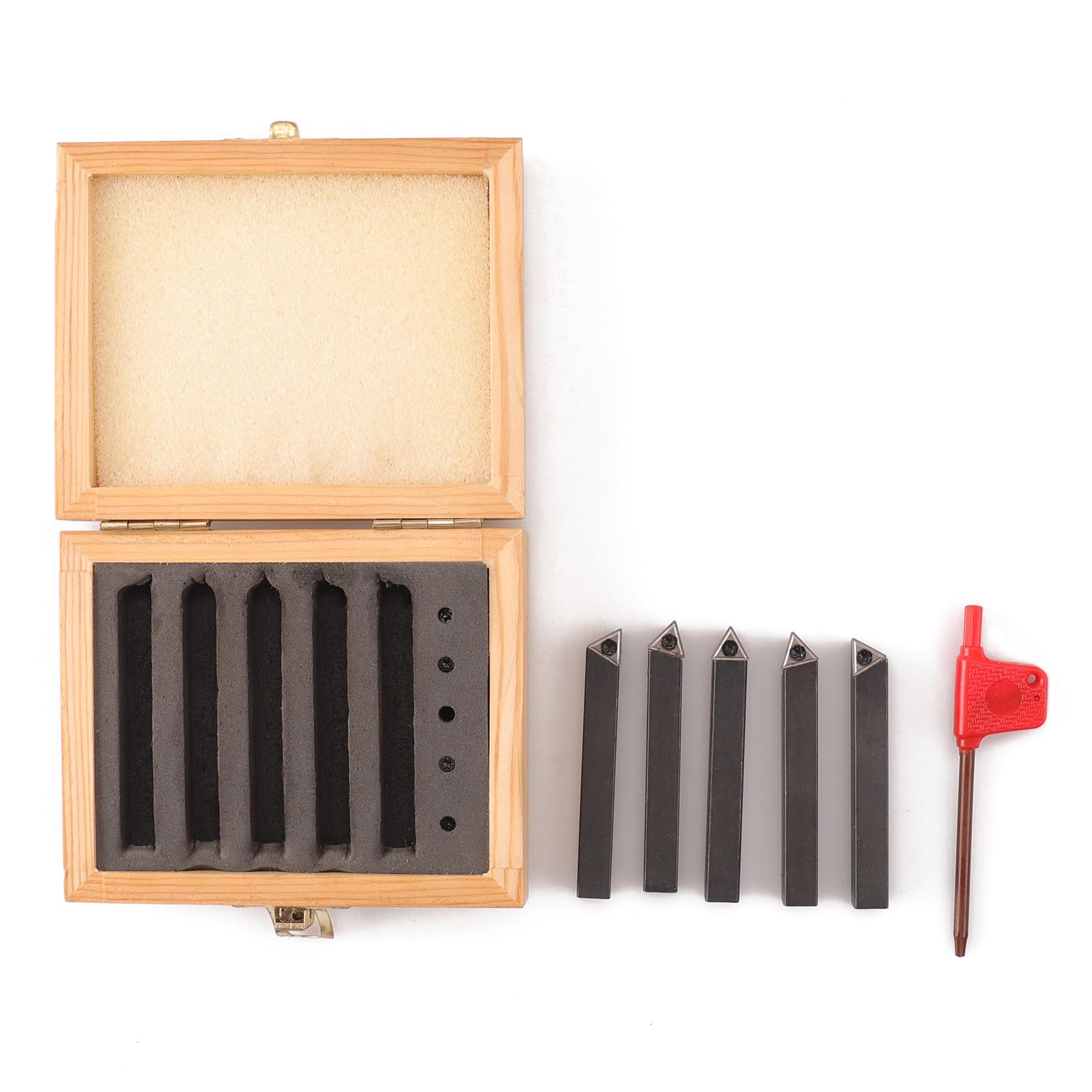 Oudtinx 5PCS Indexable Carbide Turning Tools Set 5/16" - Image 3