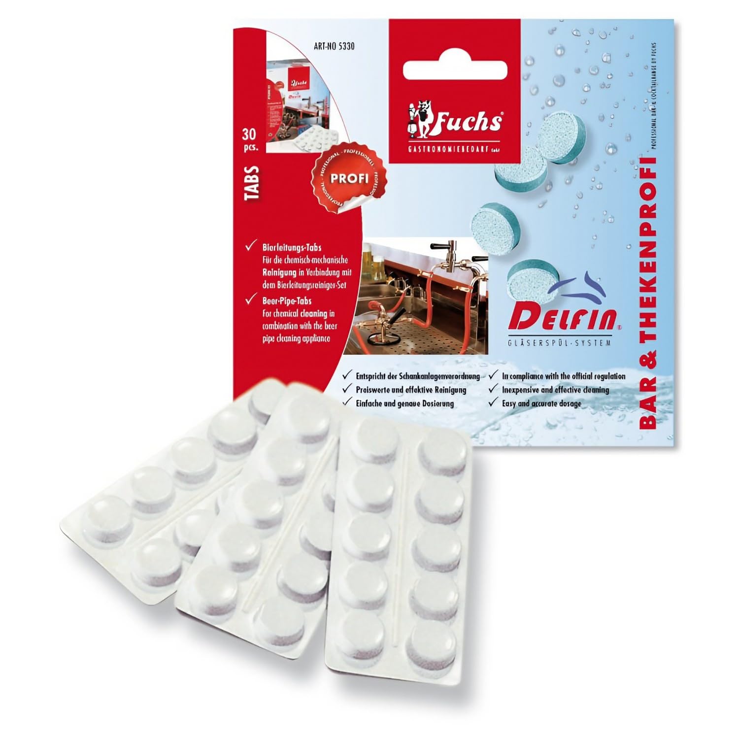 Producto de limpieza, pastillas de limpieza - DELFIN, 30 piezas