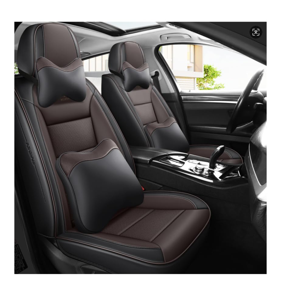 Set di coprisedili per auto, universali, per Audi-a3/Audi-a4/Audi-a6, colore marrone scuro
