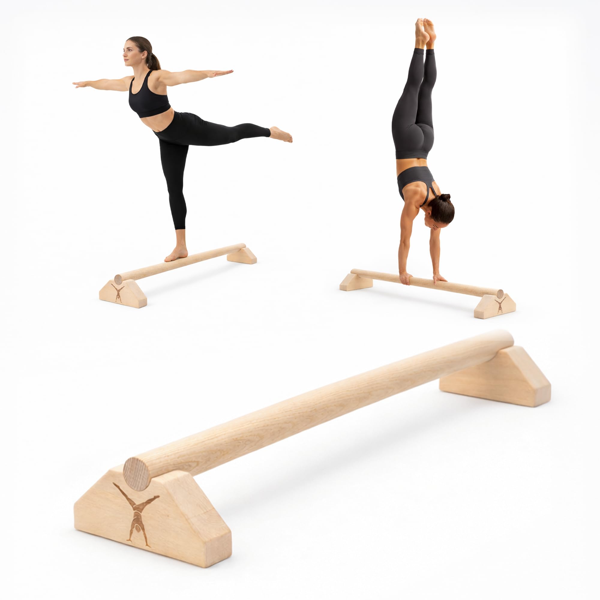MAMOI® Parallettes de entrenamiento, calistenia, barras para flexiones, fitness, barras paralelas, estables y antideslizantes, equipo de entrenamiento para ejercicios en casa y en el gimnasio