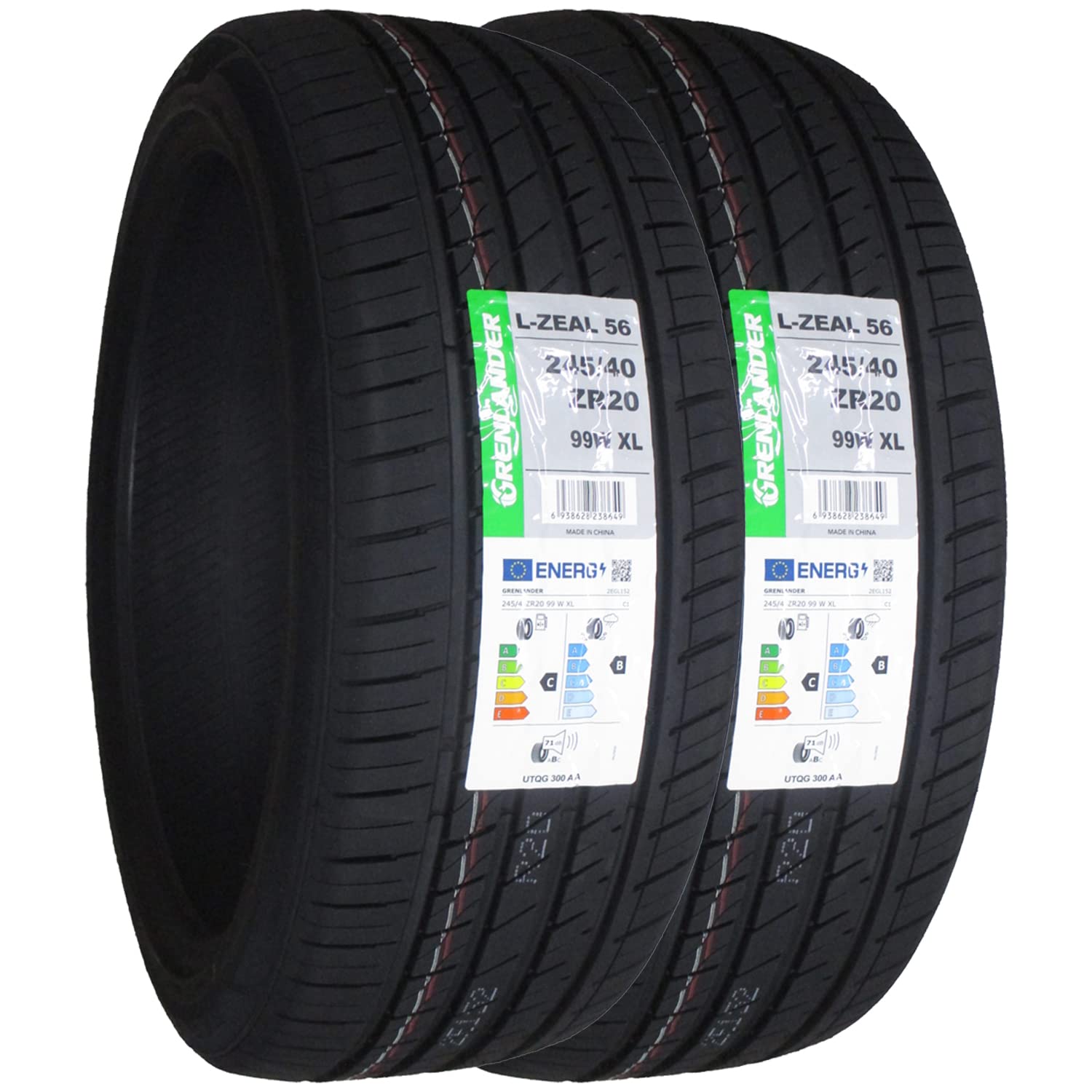 タイヤ2本セット L-ZEAL56 245/40ZR20 99W 23年 Amazon.co.jp: グリンランダー(GRENLANDER) サマータイヤ L-ZEAL56 245