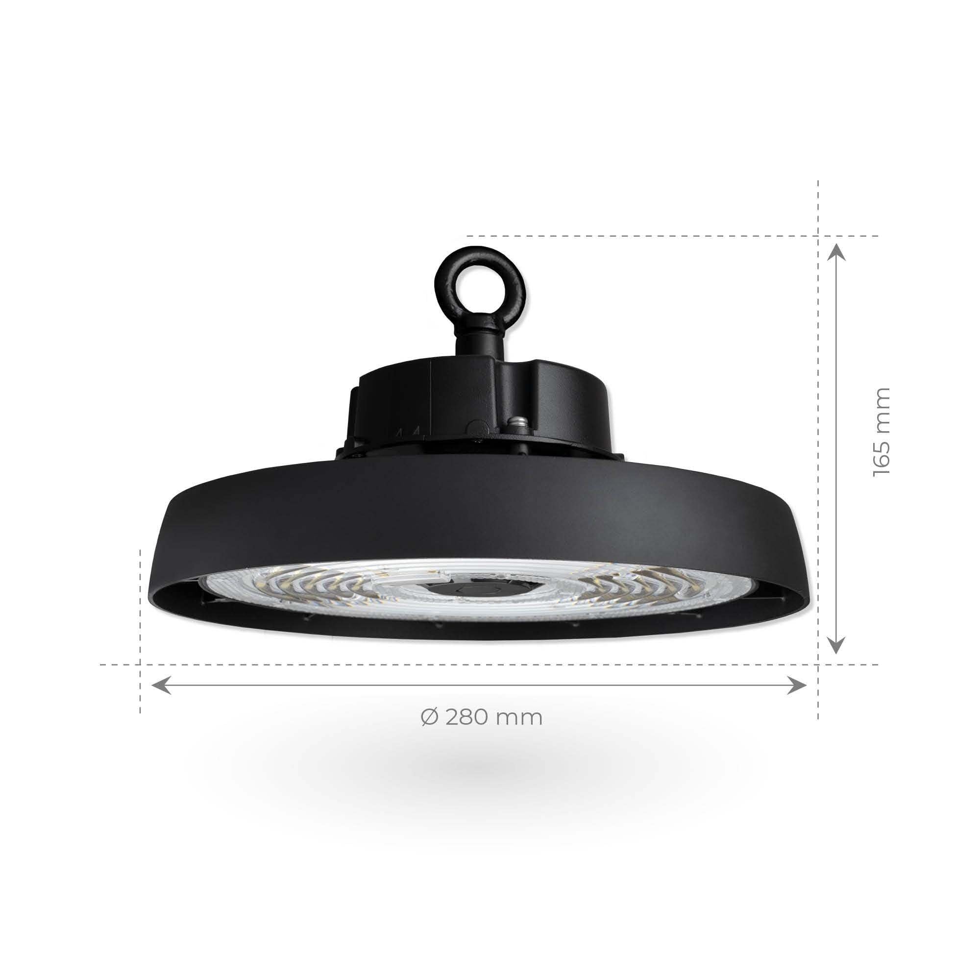 Ledvion - LED Hallenstrahler, Mit Sensor, IP65, 80W, 192 lm/W, Treiber, 4000K, Dimmbar, werkstattbeleuchtung, hallenbeleuchtung, deckenleuchte werkstatt, Industriestrahler