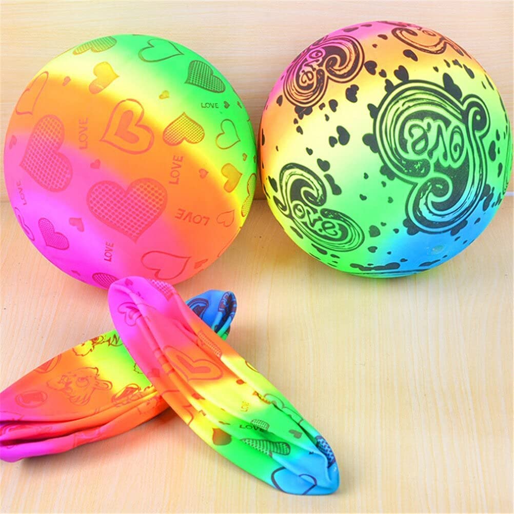 eSwaraa Beach Ball Swimming/Soccer/Soft Volleyball for Kids Game Rainbow Balls Kids Pool Party Toys Water Fun Play Indoor Outdoor (Including Ball with Pin) (Multicolor & Multi Design) (2) (B09PVK241F) Amazon Price History, Amazon Price Tracker