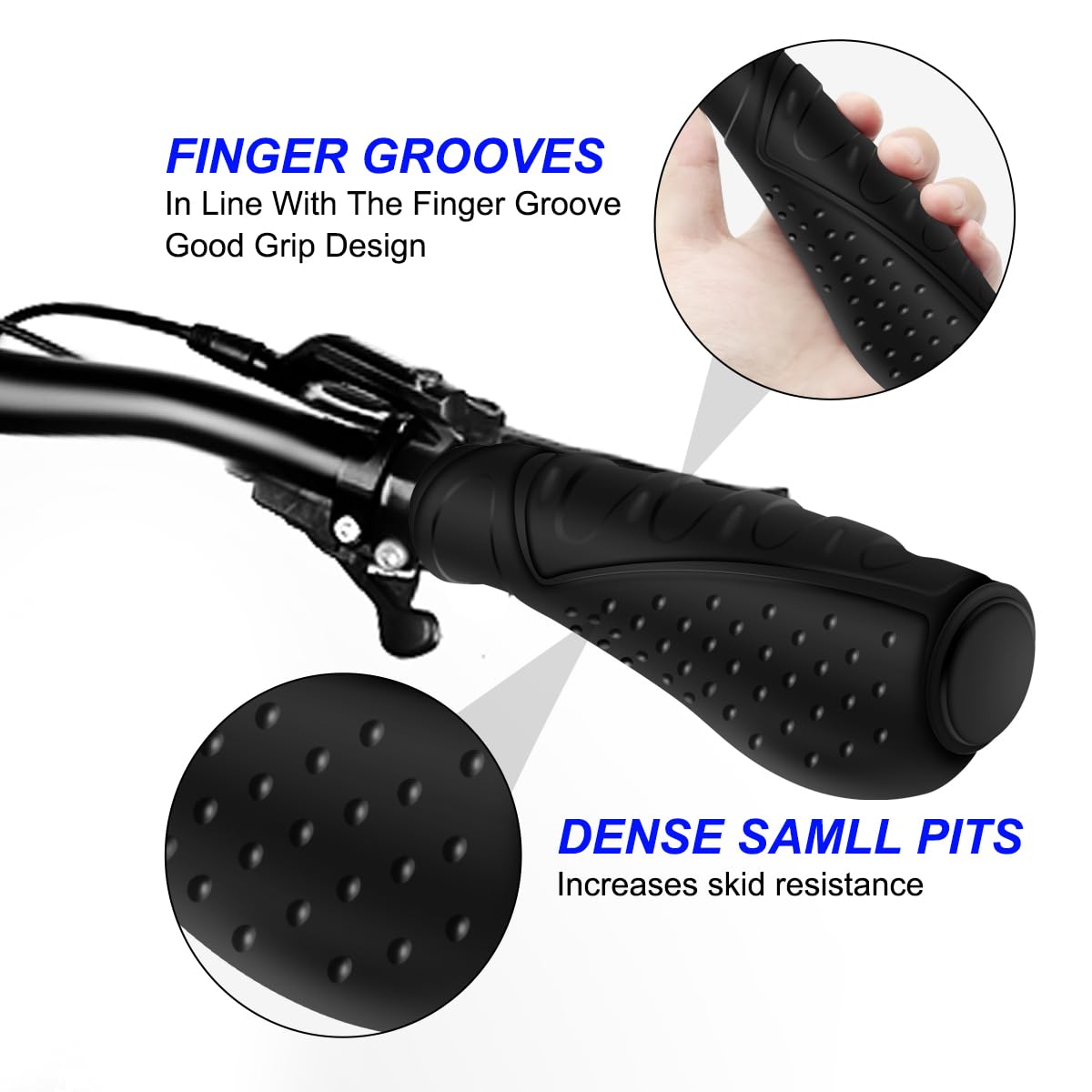 Manopole MTB REETEE Antiscivolo - Impugnature Ergonomiche Per Manubrio 22mm - Foto 12