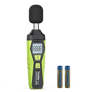 Decibel Meter Tadeto Digital Sound Level Meter Portable SPL Meter 30dB to 130dB MAX Data Hold with LCD