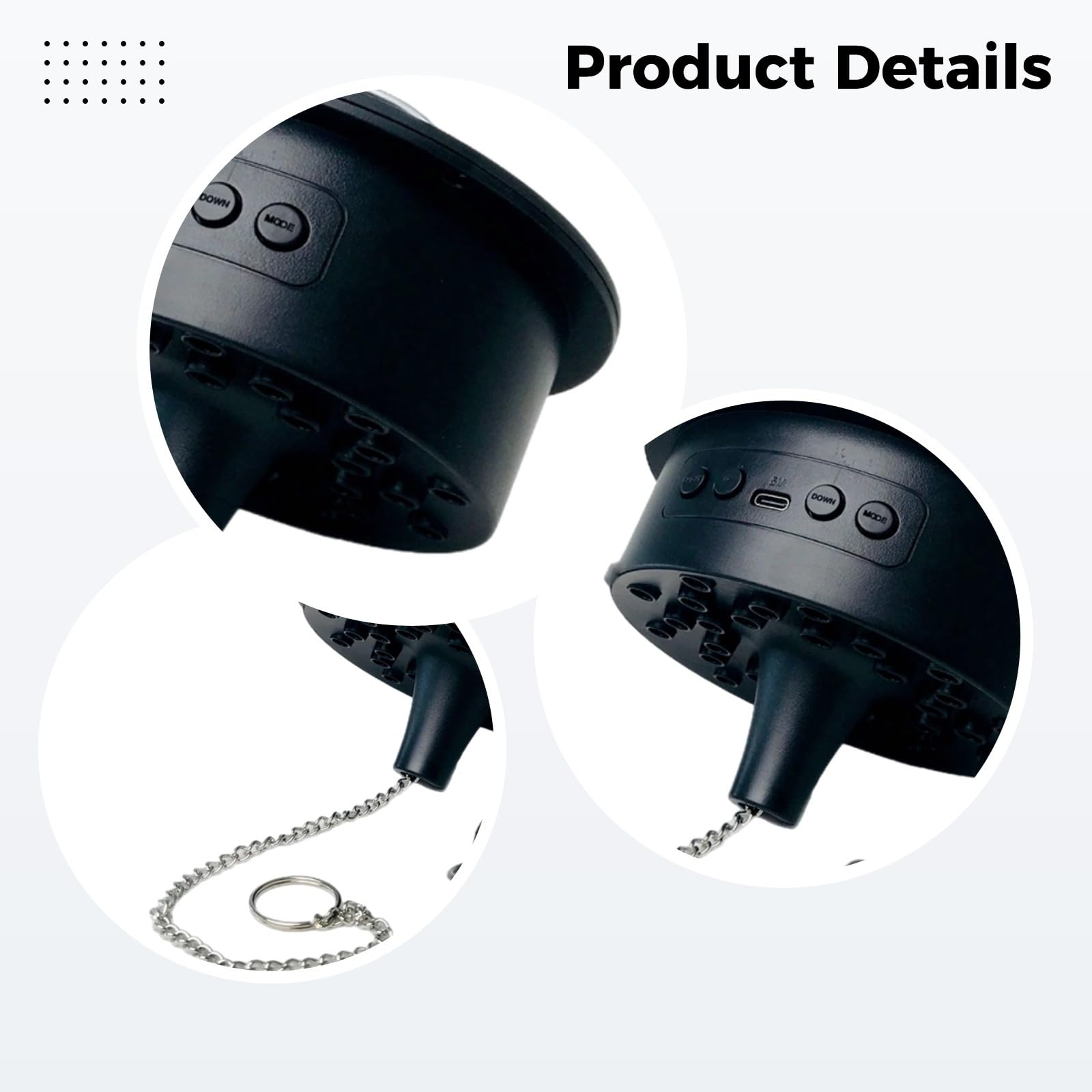 Boule lumineuse disco activée par le son, LED RVBW, alimentée par USB avec télécommande, chaîne de suspension de 25 cm, boule miroir de fête pour bar karaoké