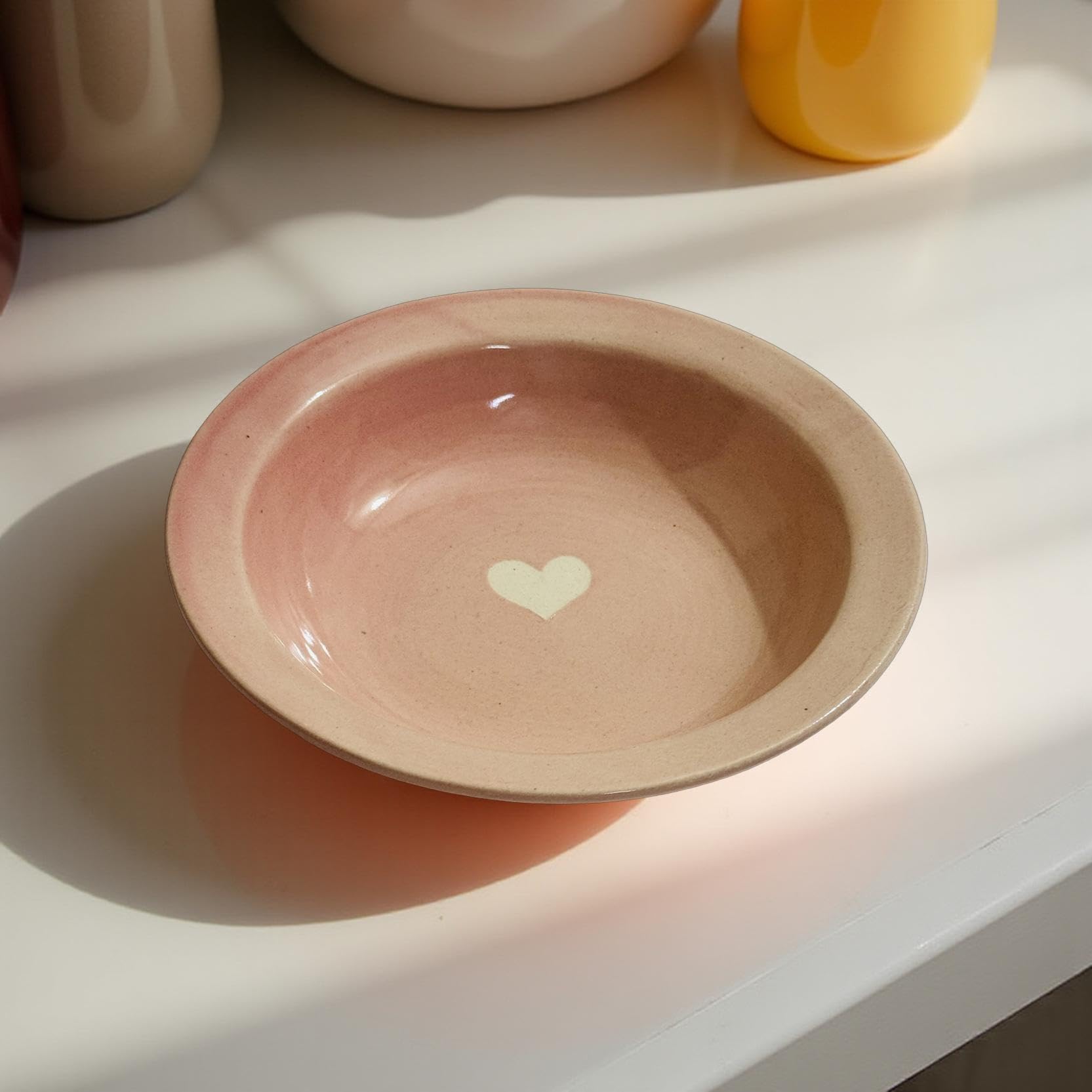 Blue Heart Ceramic Soup Plates - 2 Pack -13