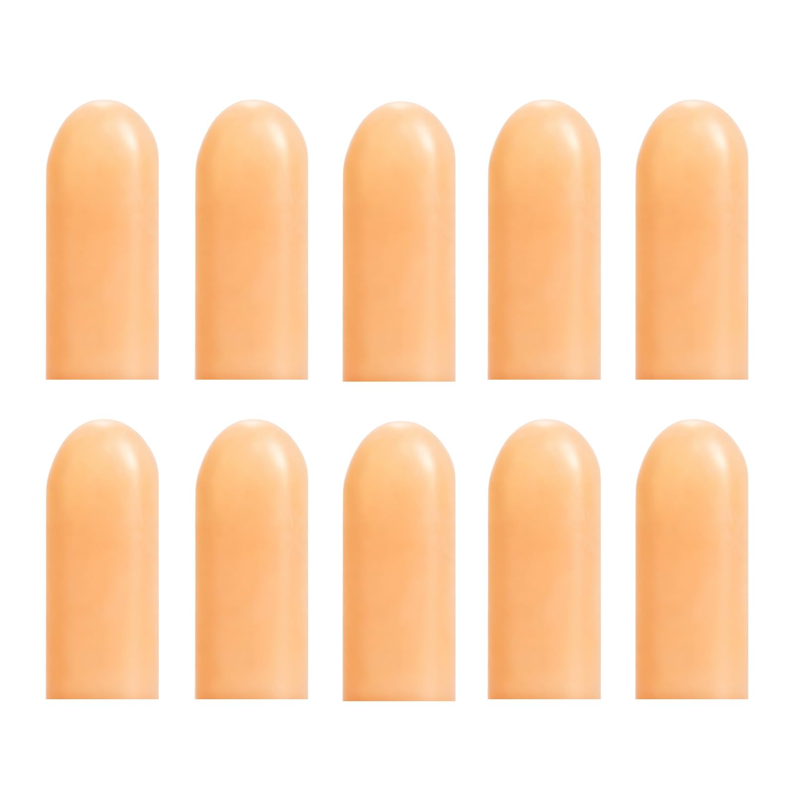 10 Pcs Protège-Doigts en Silicone, Doigtier Silicone pour Doigt, Protection du Bout des Doigts Imperméables, Pansement Doigt Main pour Soulager l'Eczéma, Fissures et Ampoules