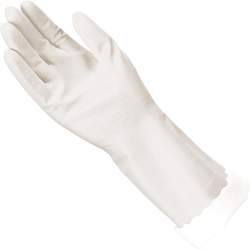 Mr. Clean Bliss Cleaning Gloves Premium Reusable Vinyl Latex-Free Gloves with Non-Slip Grip, Large