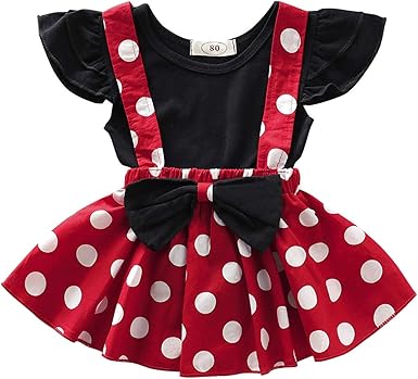 Bebe Nina Princesa Cumpleanos Lunares Vestido Manga Corta Con Volantes Cuello Redondo Dibujos Animados Cosplay Fiesta Vestidos Fiesta Carnaval Disfraz Para 1 4 Anos Ninas Amazon Es Ropa