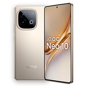 iQOO Neo 10 (Titanium Chrome, 8GB RAM, 256GB Storage) | Snapdragon 8s Gen 4 Processor & SuperComputing Chip Q1 | 7000 mAh Battery | Segment’s Highest 144 FPS Gaming Smartphone - image, photos