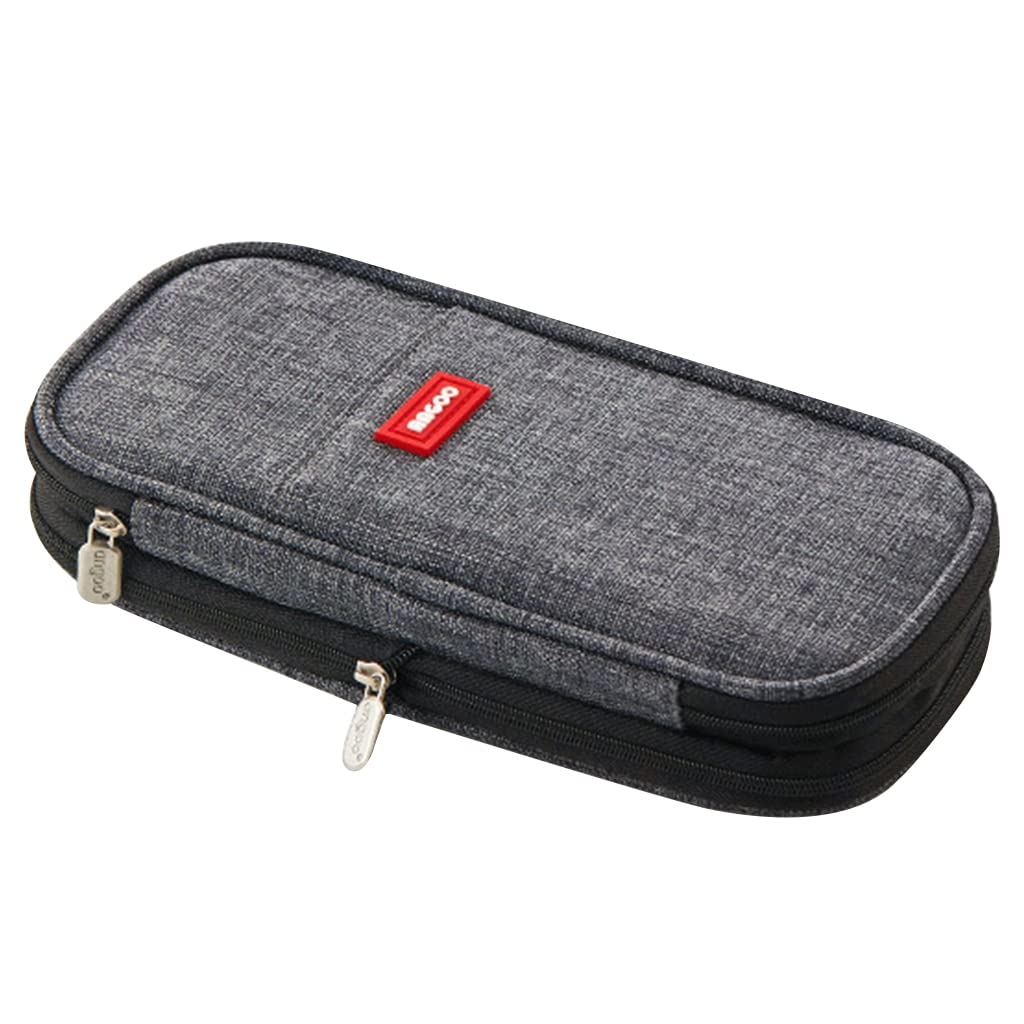 Tsophreniq Stationery Organizer Bag Expandable Multi-purpose Pencil Pouch Wear Resistant 2 Tiers Storage for Case Utility School Stationery Bag and Pencil Case Large Capacity for Cosmetic