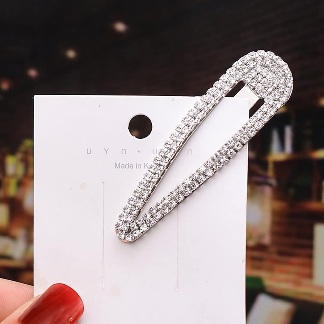 Due Mini Fiocchi Argentati – Spille Per Capelli, Clip Per Capelli Fini, Scintillanti