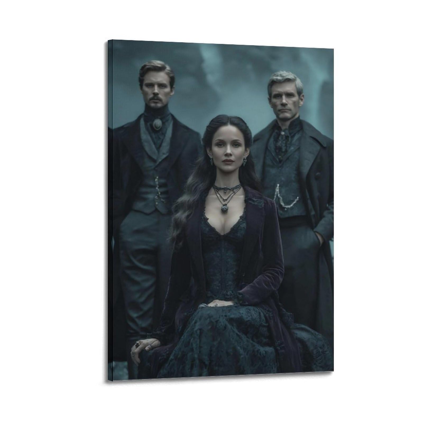 Juwrhrhhrh Frame-Style Vampire (2) Poster Canvas Aesthetic Wall Art Painting Decor For Living Room Bed Room 20X30inch(50X75cm)