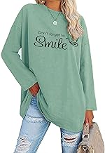 Women's T-Shirt Long Sleeve/Short Sleeve Oversized Tops Cotton Shirts Casual Loose Long Sleeve Shirt Tops Tunic
