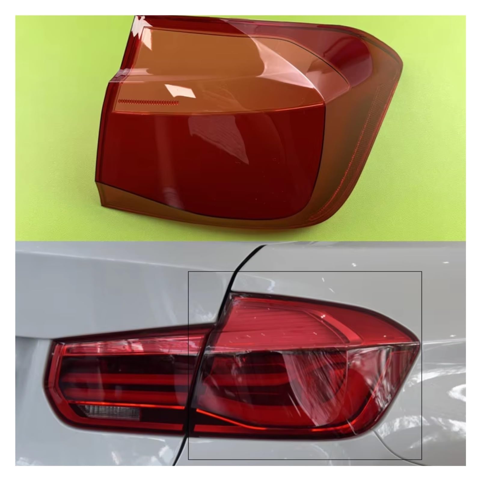 Coprifaro Posteriore Compatibile Con Per 3 Series F30 316 318 2016-2019 Componenti Dell'alloggiamento Della Copertura Esterna Luce Posteriore Dell'auto Delle Luci Freni(Outside Left)