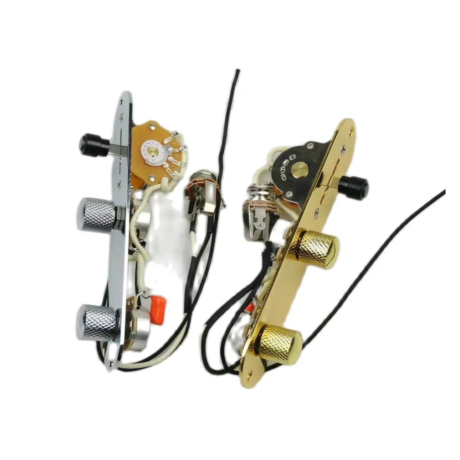 Arnés de cableado for pastilla de guitarra, potenciómetro de eje de cobre de 250K, aplicable a guitarra eléctrica TL(GOLDEN)