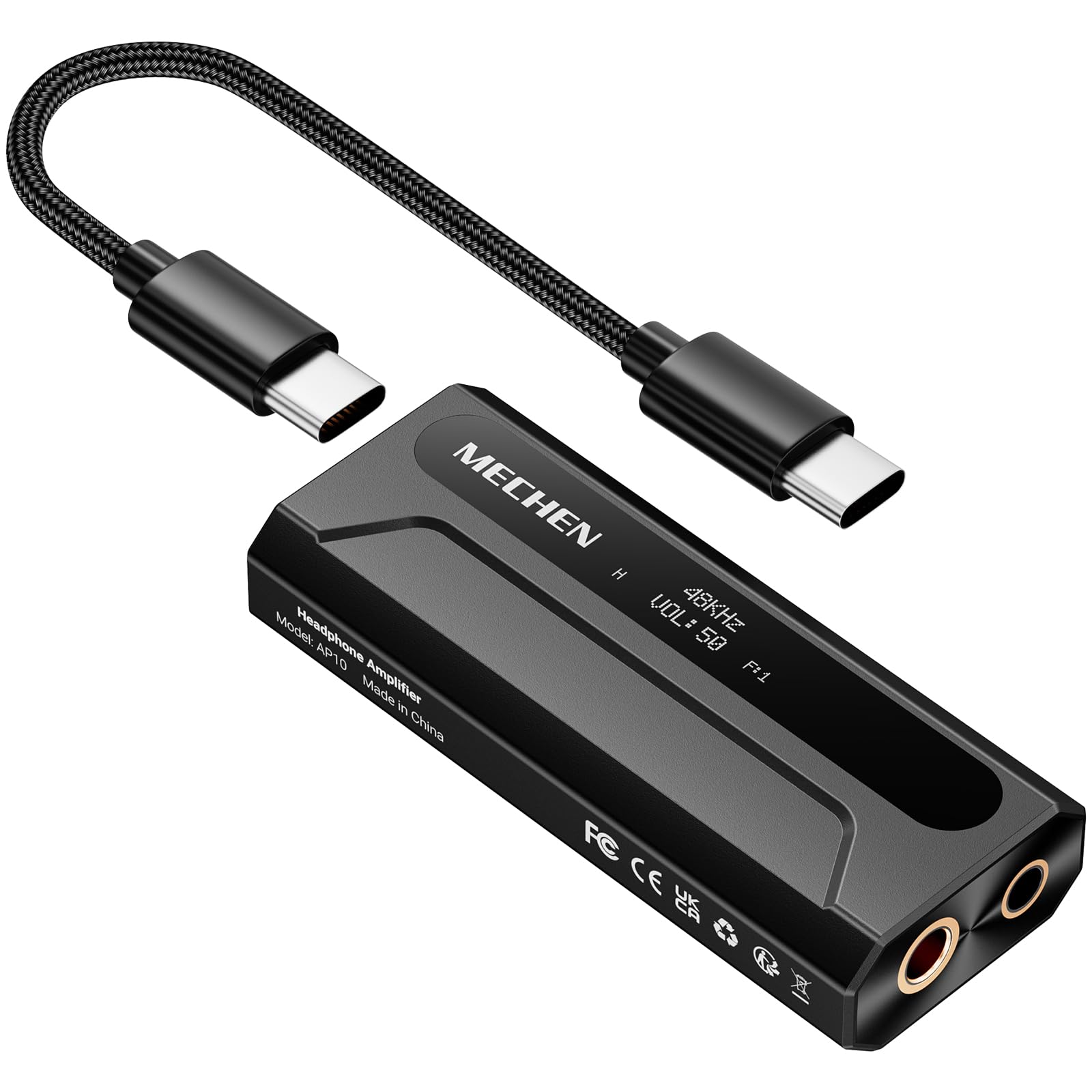 Amazon.co.jp: MECHEN AP10 USB C to AUX ヘッドホンアンプ DAC
