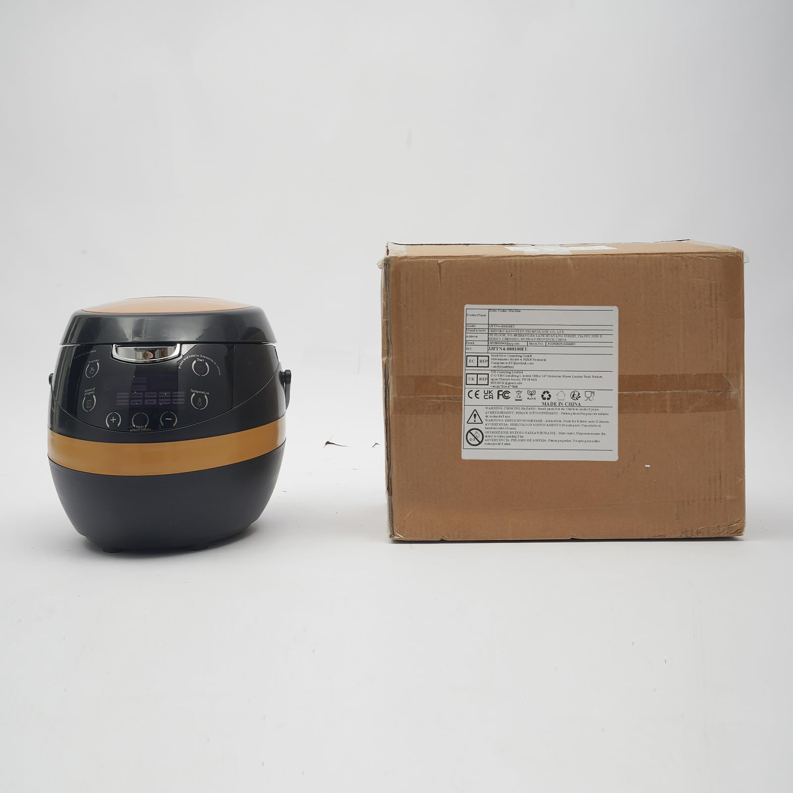 Máquina de cocina de tapioca de 8 litros, olla automática de perlas con revestimiento antiadherente, olla de tapioca de 1200 W, olla de perlas comercial con 12 temporizadores y modo de mantenimiento