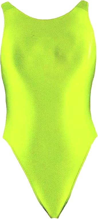 Silky Glossy Half Hip Swimsuit Shiny Japanese palufite Backless Belly Covering Swimsuit
