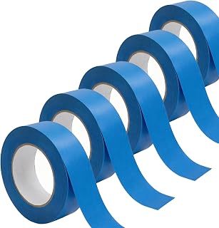 Blue Tape, Premium Painters Tape, Masking Tape, No Residue, Easy Removal, Paint Tape for Multi-Purpose, Painting, Painter's, DIY Crafts Arts, 5 Rolls,0.94IN (22yd*5=110yd) Decoration Labeling