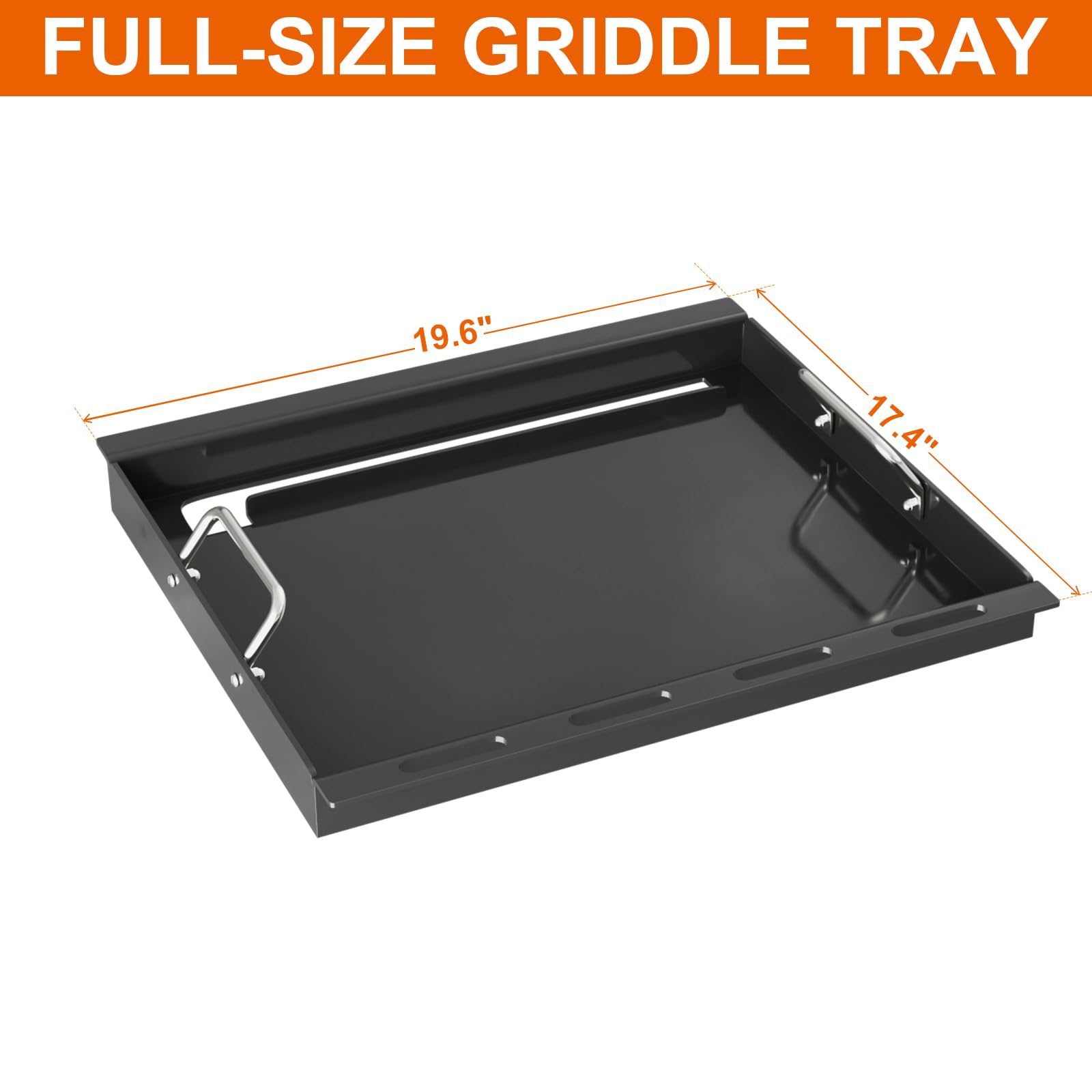 Grillplatte Für Weber Spirit 200er Serie – Flacher Grilleinsatz, Antihaftbeschichtet, Mit Griffen