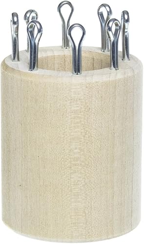 Miniatura 10 de Paracord Planet Carretes de tejido de cuerda de paracaídas de doble cara de madera polar extraíbles de 4 pines, 6 pines y 8 pines, crean tejidos de