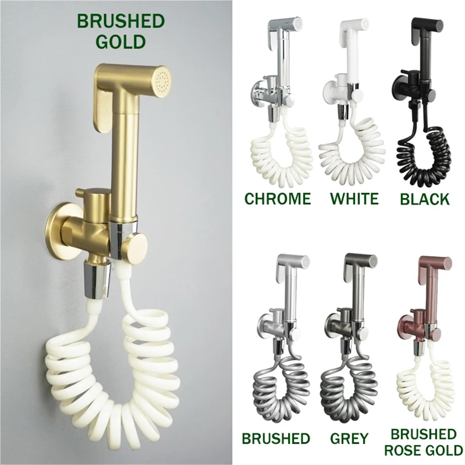 Spruzzatore for bidet WC portatile in acciaio inossidabile