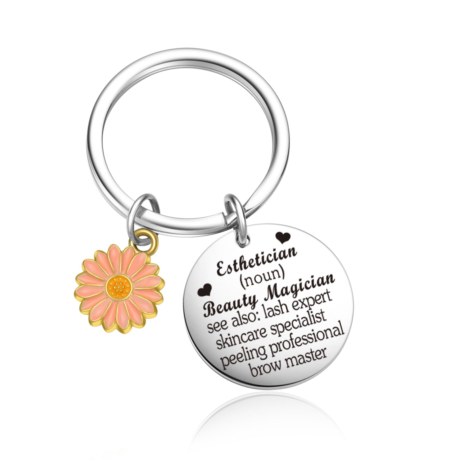 OWHOMS Makeup Keychain Esthetician Practitioner Keychain Cosmetologist Jewelry Cosmetology Gift