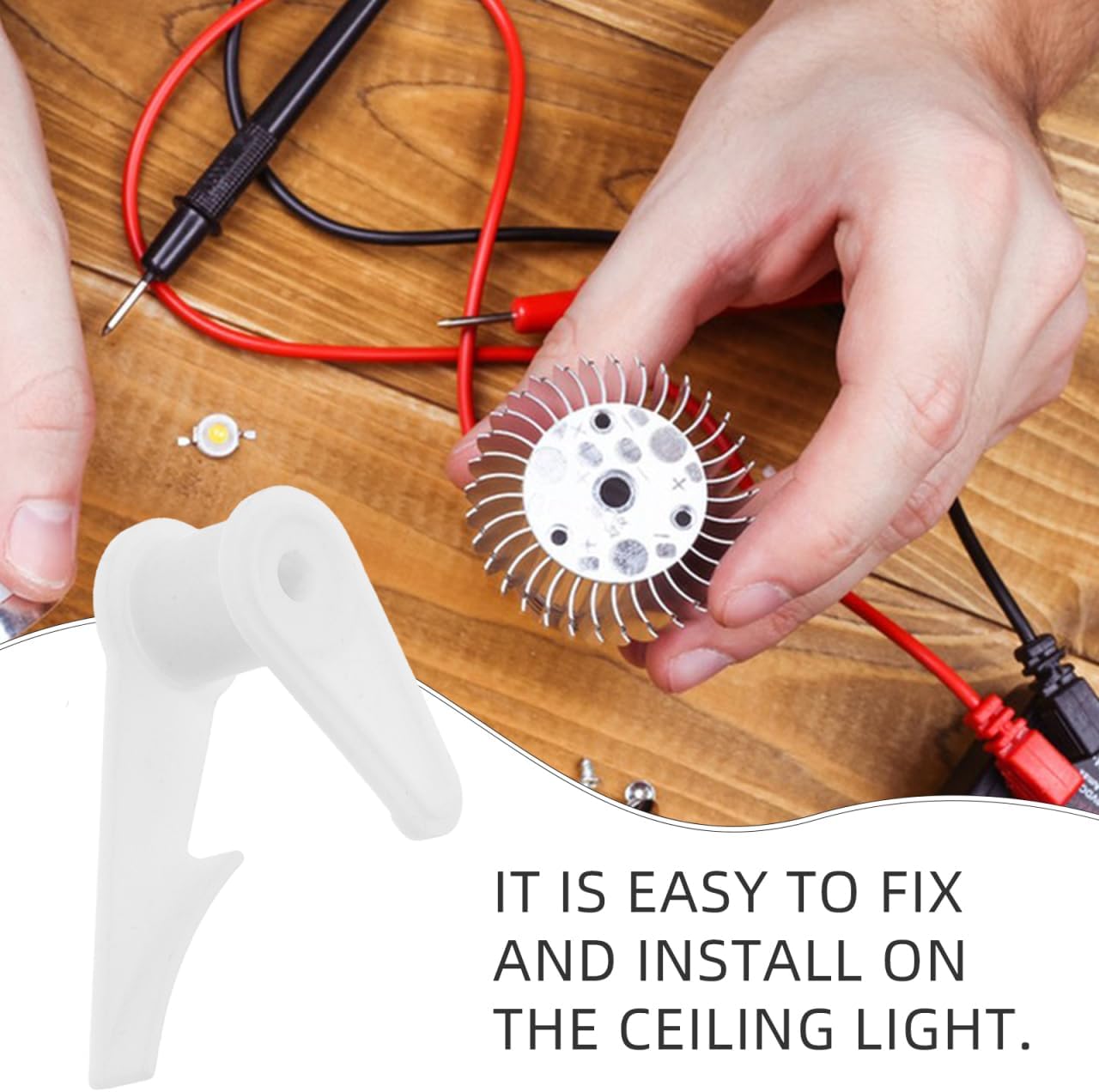 OSALADI Ceiling Lamp Clips Lamp Shade Fastener Hardware Fixed Buckle Light Mounts for Led Ceiling Lights Flush Mount Installation Lighting Accessories 6 Pack