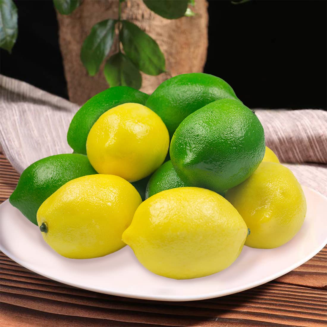 JEDFORE - Limones Artificiales de imitación realistas, pequeños Limones
