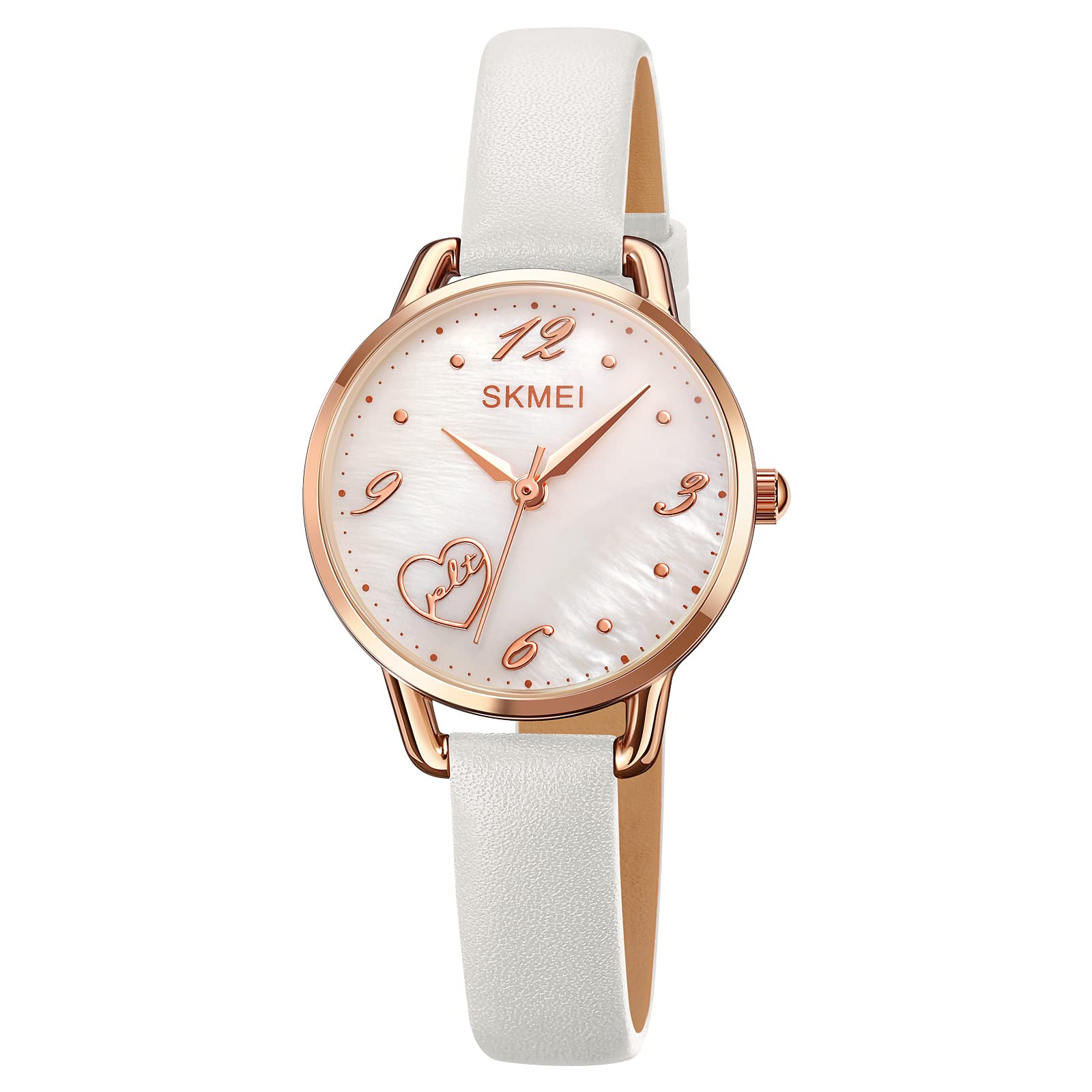 SKMEI Women Ladies Watch Leather Elegant Wrist Watch Ladies Watch Analog Quartz Waterproof Watch – 2005, Rose Gold Dial, Rose Gold Band (B0C3HDDZFB) Amazon Price History, Amazon Price Tracker