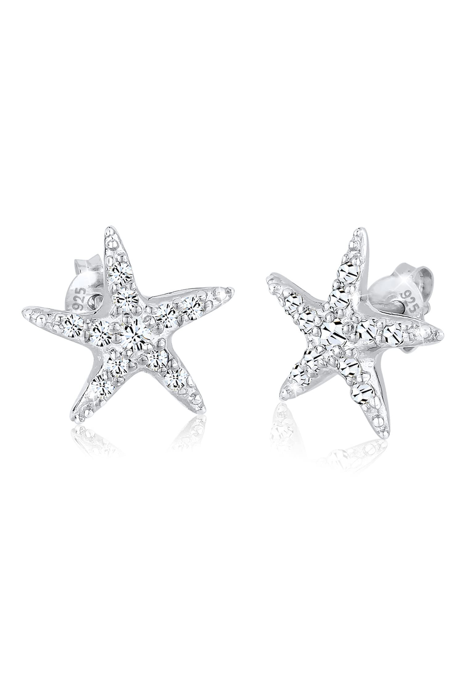 ElliEarrings Starfish Crystals 925 Sterling Silver