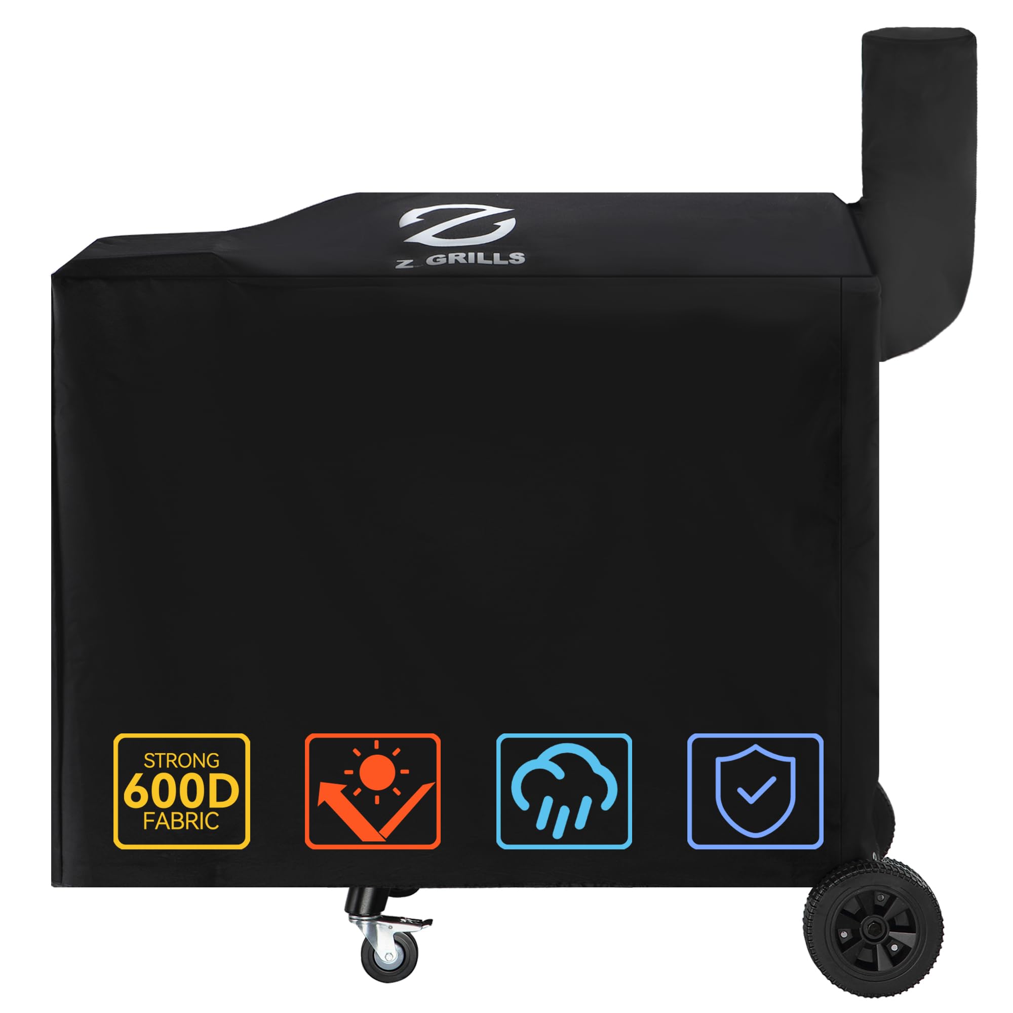 Z GRILLS Pellet Grill Cover 54 Inch | Official Genuine | Upgraded 600D Polyester Fabric, Heavy Duty, Waterproof, Weather Resistant Full Length Grill Cover for 700 Series and 10502B Pellet Smoker