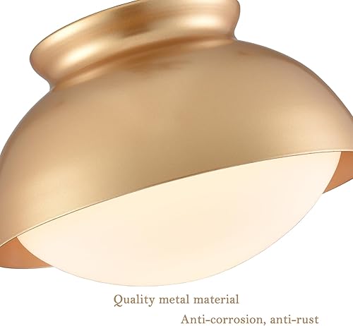 Miniatura 10 de Moose Lámpara de techo semiempotrada negra moderna para dormitorio, sala de estar, entrada, pasillo