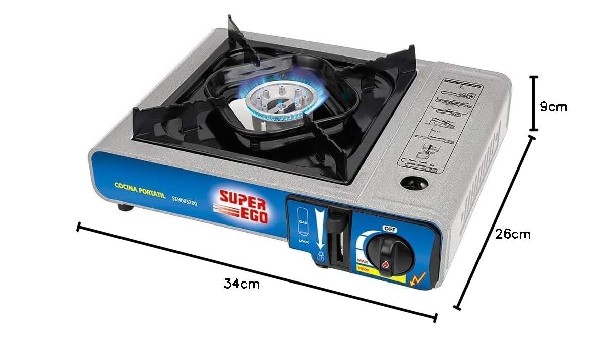 Pack Hornillo Super Ego + 4 Cartucho de Gas Super Ego Btn 250