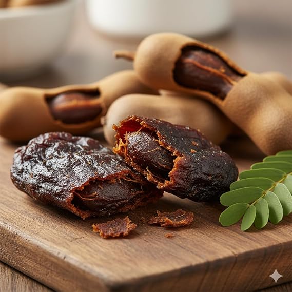 Tamarind Paste Thai, Dried Tamarind Paste Seedless, 100% Natural Tamarind Pulp, Tamarind Block, Pasta de Tamarind, Sweet Tamarind from Thailand