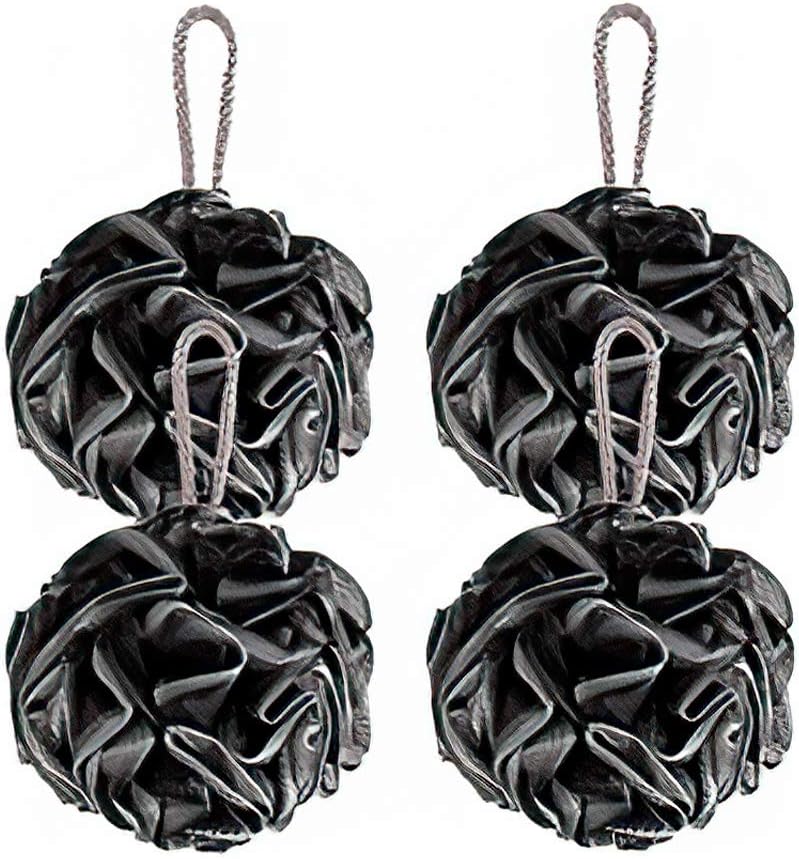 Product image of Loofah Bath Sponge, Novosun Soft Shower Sponge Set Extra Large Mesh Pouf Scrubber for Men and Women Exfoliate,Wash Sponge,Cleanse,Soothe Skin Pack of 4, XL 75g