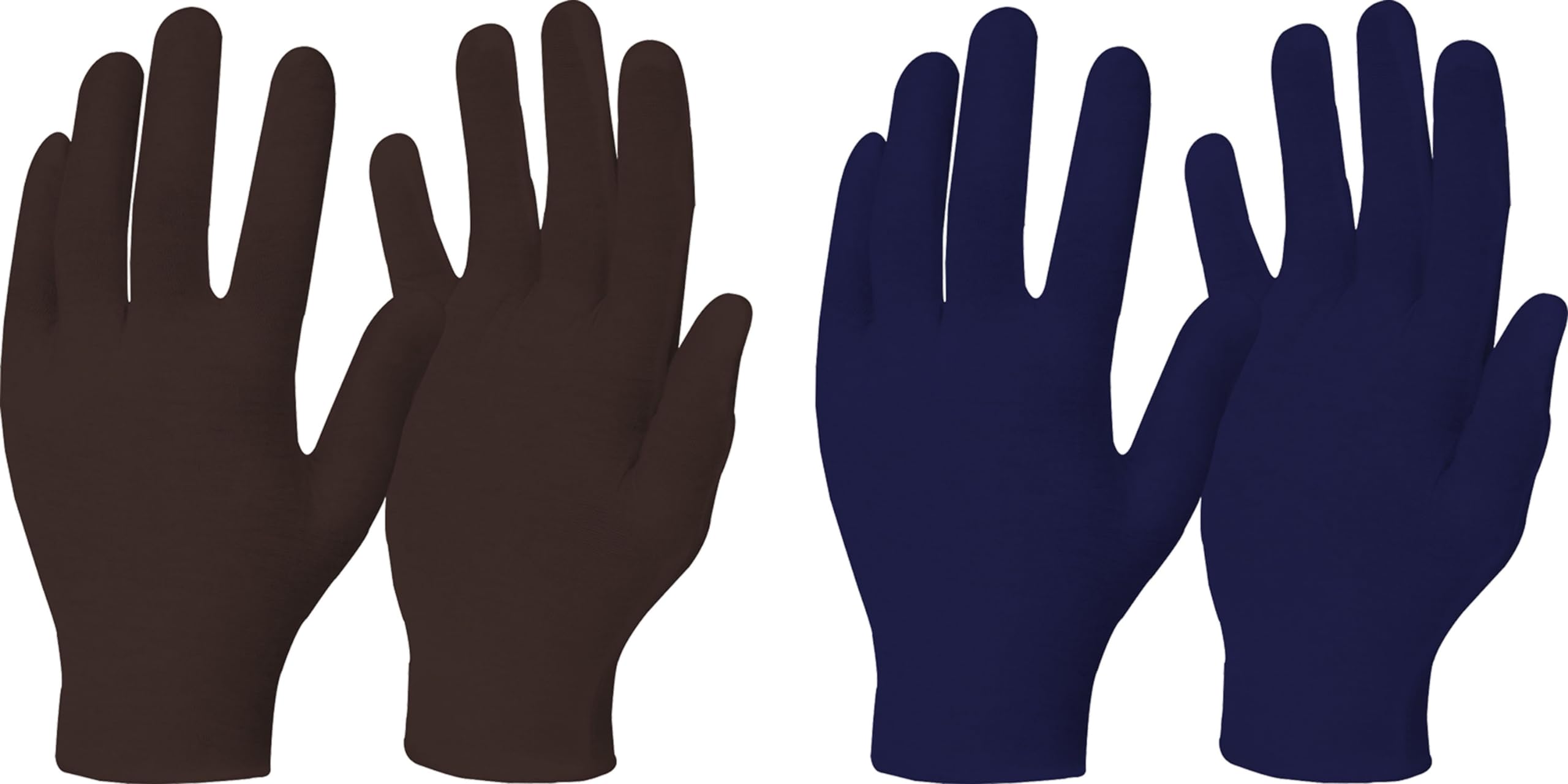 Men & Women's Cotton Brown-Blue Combo Free Size Glove for Gym, Running, Cricket, Tennis, Basketball, & Outdoor Activities Pack of 2 Pairs-image-13
