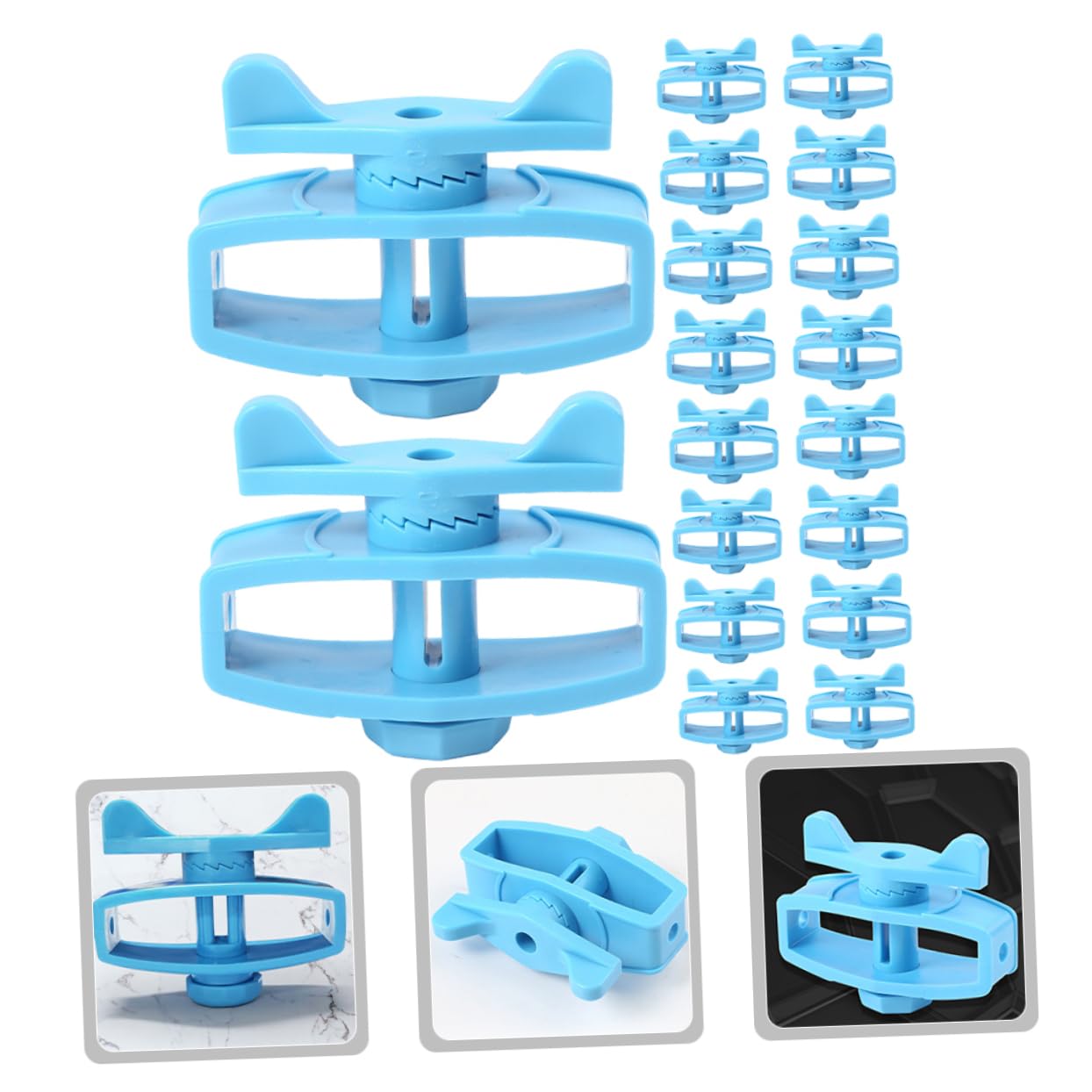 DOITOOL 24pezzi Tensionatori Plastica Per Filo Elettrico Isolatori E Tendifilo Per Recinzioni Elettriche Per Bestiame Accessori Per Recinzione Elettrica E Fai Da Te