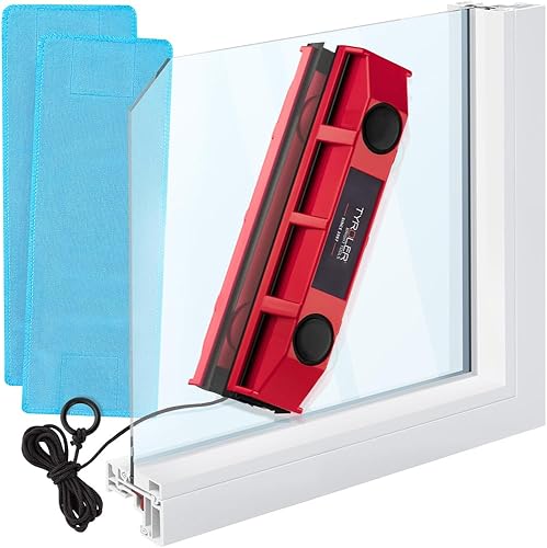 Tyroler Bright Tools El limpiador magnético de ventanas Glider S-1 para ventanas de un solo acristalamiento se adapta a ventanas de 01 a 03 pulgadas