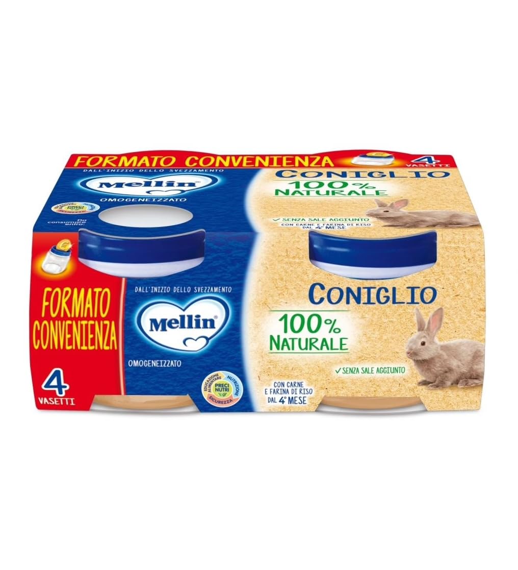 OMOGENEIZZATO 80GR 4PZ CONIGLIO Confezione Multipack da 6