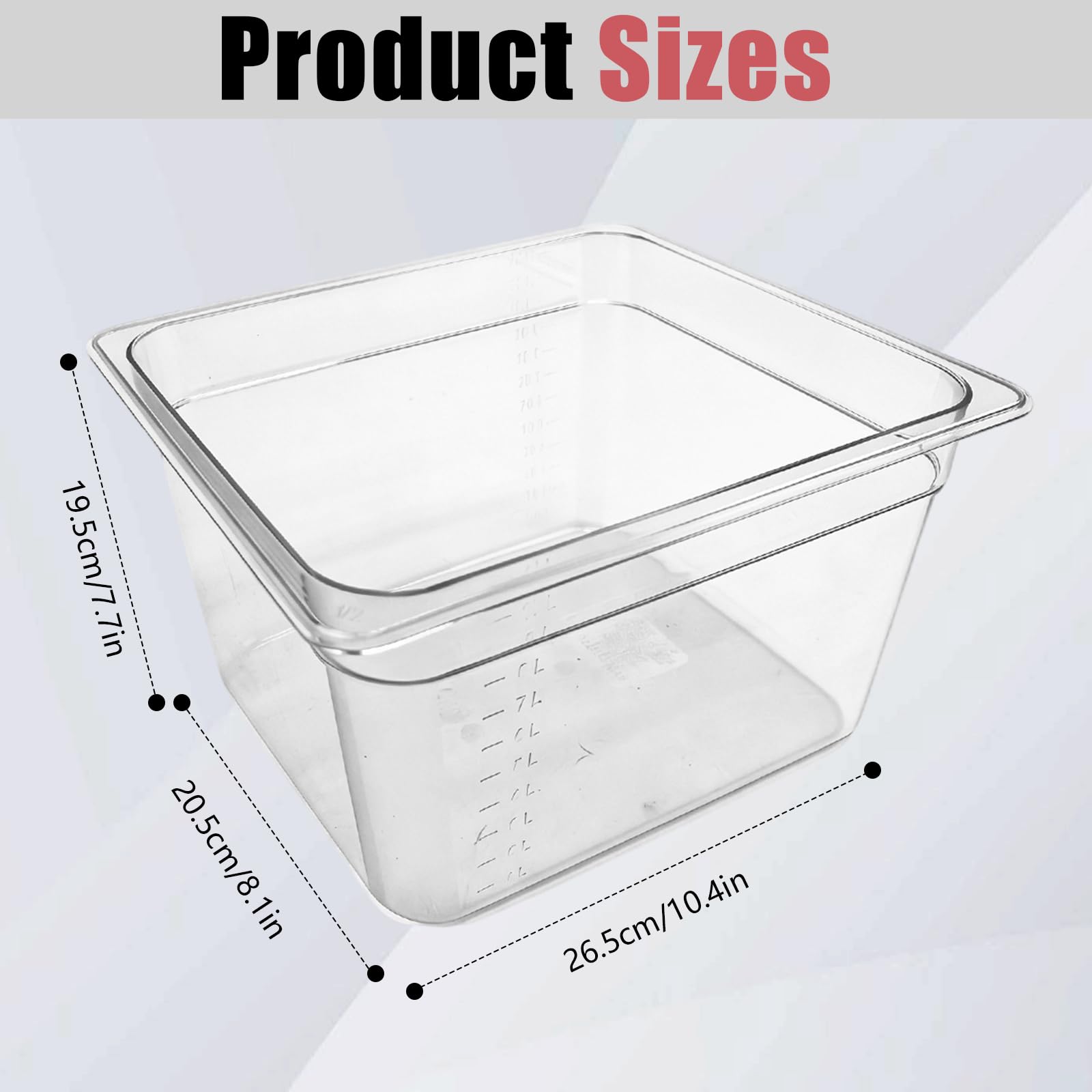 Sous Vide Behälter, 11L Upgrade mit Klappdeckel und Edelstahl-Rack 32,5×26,5×20 cm für Meisten Sous Vide Garer Multifunktionaler Transparenter Behälter Geeignet zum Kochen von Fisch und Fleisch