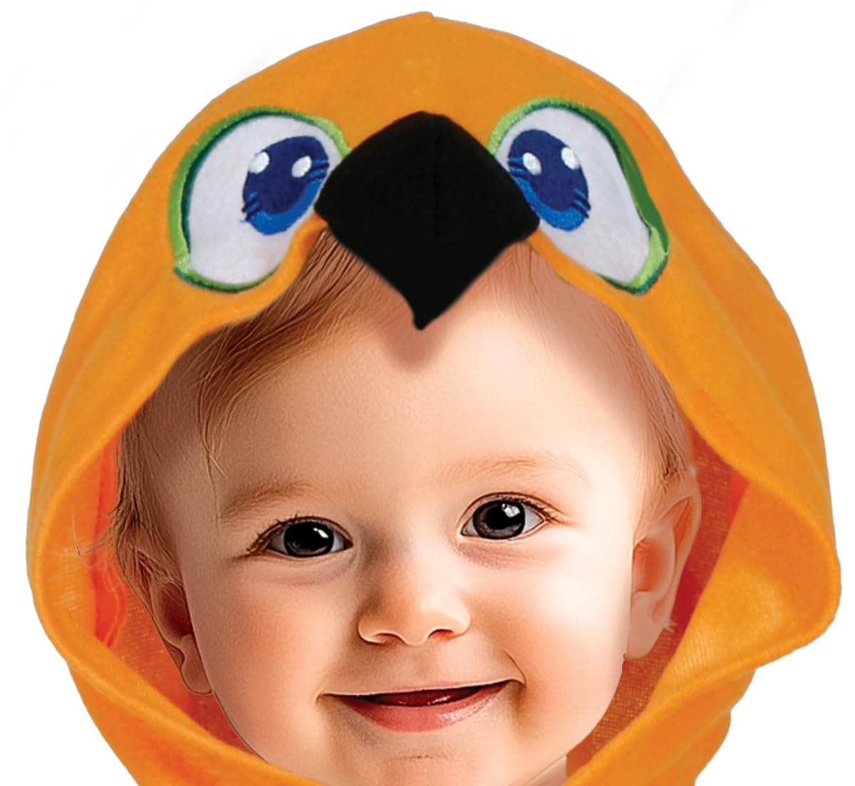FIESTAS GUIRCA | Lil Parrot Kostüm Baby - Kapuze und Overall - Tierkostüme für Babys und Kleinkinder - Perfekt für Halloween, Karneval und Partys - Unisex - Mehrfarbig