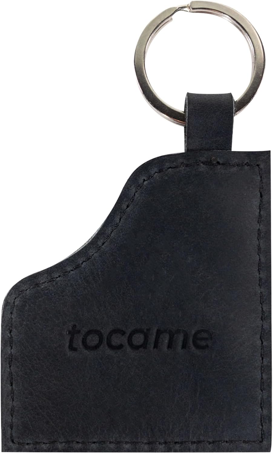 tocame, Piano-Shaped Keychain, Key Organizer Holder, Musical Keyring, Accessory for Musicians, Full Grain Leather, Handmade, Charcoal Black