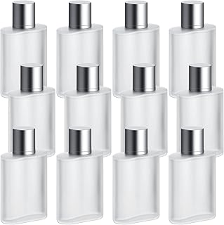 Tessco 12 Pcs Frosted Glass Spray Bottles Perfume Atomizer Refillable Spray Empty Perfume Bottles Fine Mist Cosmetic Conta...