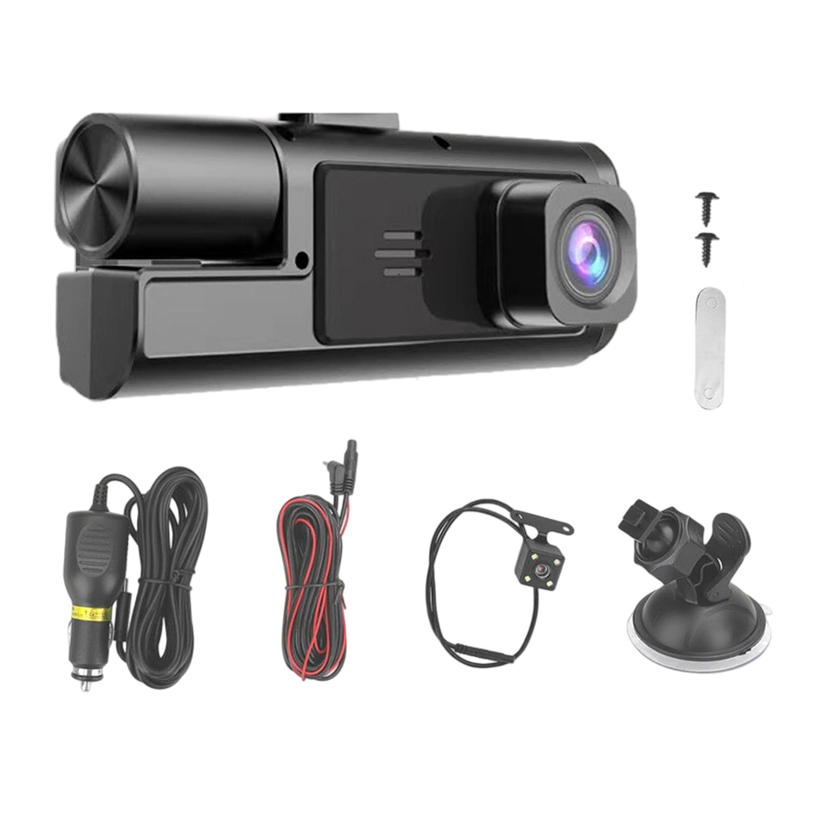 Dash Camera per Auto Monitor Auto 1080P | Dash Cam Anteriore e Posteriore di Veicolo Parcheggio Guida Viaggio Cruscotto Conducente Corsa Supporto Montaggio