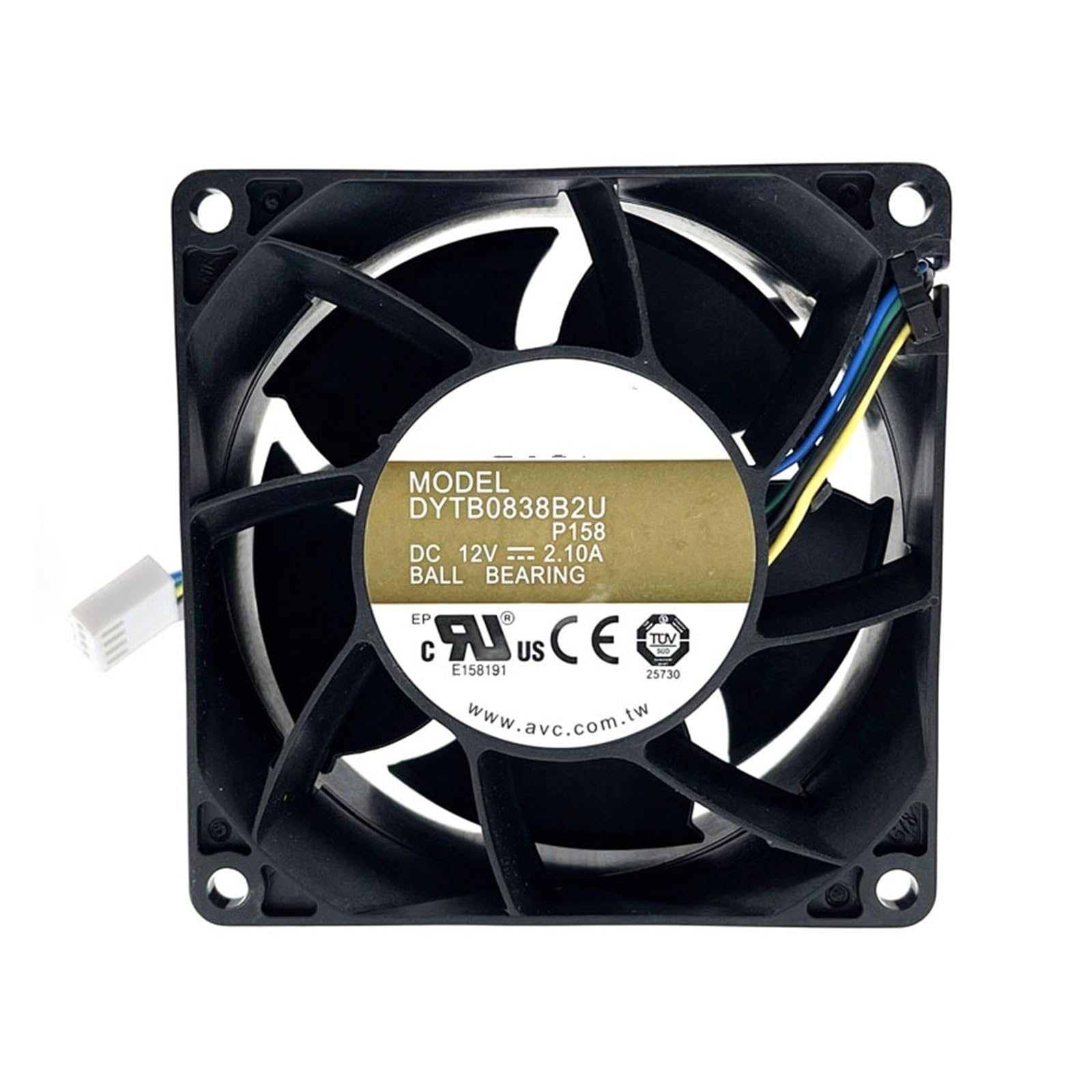 TYHUJKKL 80mm AirFlow DC 12V Dual Ball Bearing PWM Cooling Fan Computer PC,80X80X38mm 10000RPM