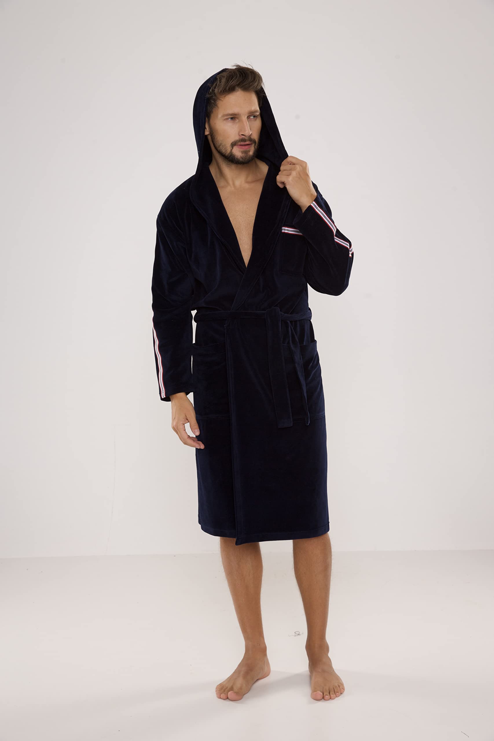 FOREX Lingerie élégant peignoir/robe de chambre en velours ou peignoir/robe de chambre sportif en coton. Fabriqué dans l'UE.